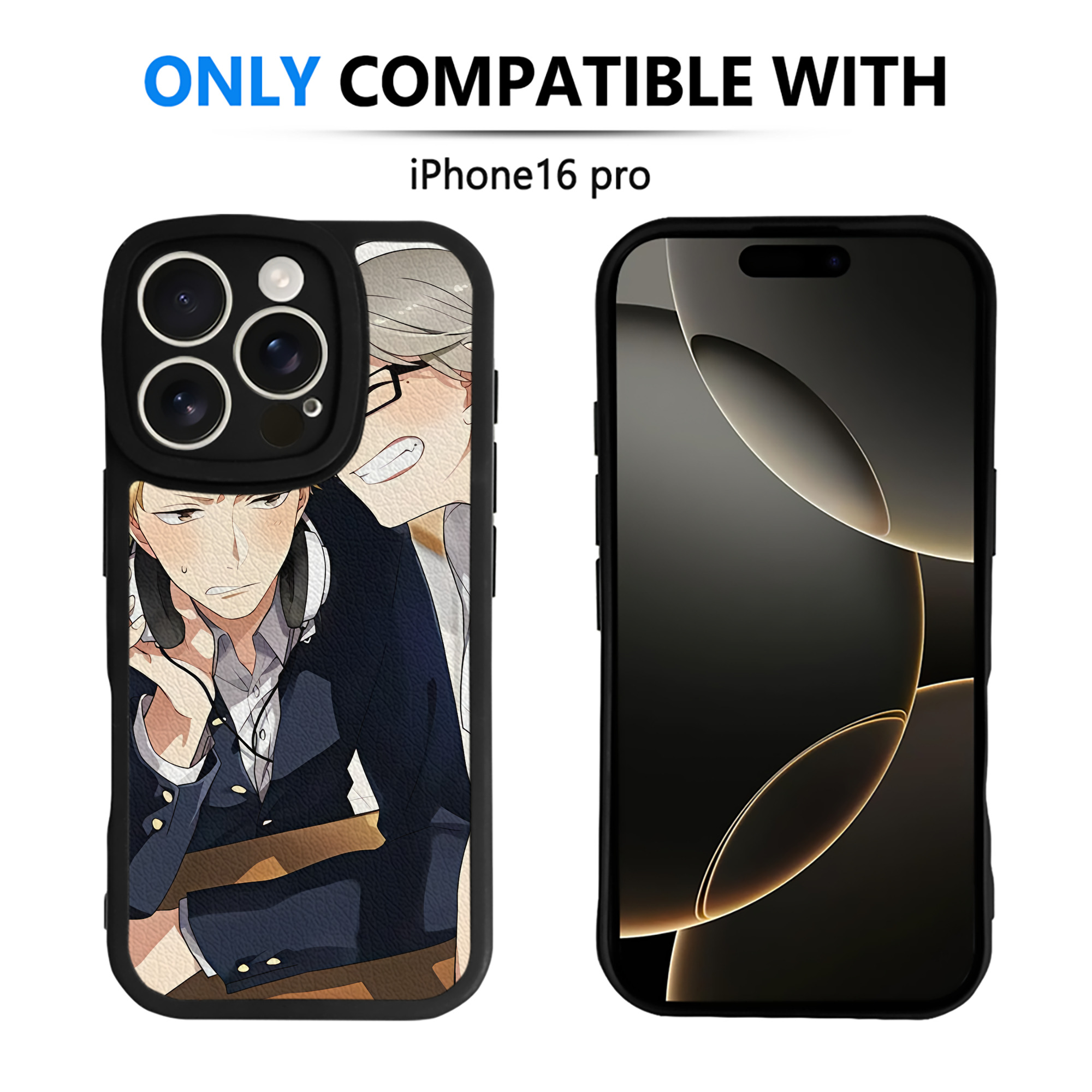 （画像用） ハイキュー!! Haikyu!! 【iPhone 16シリーズ対応】シリコンスマホケース（レザー調） 材質：シリコン